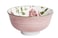 Shallow Porcelain Arlo Dinner Set, 12 Pieces, Pink (4 Dinner Plates, 4 Side Plates, 4 Small Bowl)