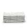 Edessa Elana Ceramic Rectangle Serving Plate (White, 12.5 x 24cm, Set of 6)