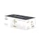 Shallow Elegant Porcelain Bamboo 4 Mug Set with Stand, 300ml
