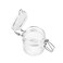 Cuisine Art Soda Lime Glass Jar with Clip, 110ml, Transparent