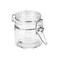 Cuisine Art Soda Lime Glass Jar with Clip, 110ml, Transparent
