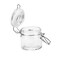 Cuisine Art Soda Lime Glass Jar with Clip, 110ml, Transparent