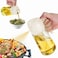Cuisine Art Soda Lime Glass Oil Bottle with Spray &amp; Pour, 420ml, Transparent