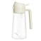 Cuisine Art Soda Lime Glass Oil Bottle with Spray &amp; Pour, 420ml, Transparent