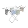 Cuisine Art 25M Aluminium Cloth Dryer with Iron Legs &ndash; Black   Heavy Duty Foldable Clothes Drying Stand   Size 175&times;55&times;110 cm for Home, Balcony &amp; Indoor Outdoor Use