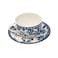 Claytan Rhapsody 240ml Dark Blue Ceramic Cup &amp; Saucer Set (Set of 1)