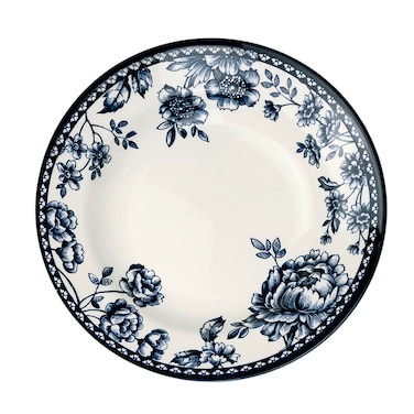 Claytan Rhapsody 9-Inch Dark Blue Ceramic Soup Plate (Set of 1)
