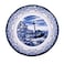Claytan Lighthouse Blue 12-Inch Ceramic Chop Plate (Set of 1)