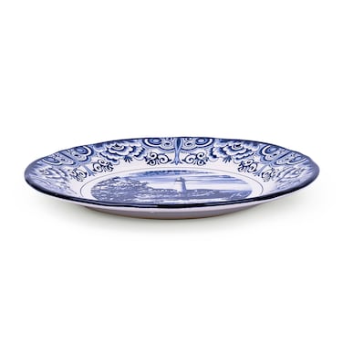 Claytan Lighthouse Blue 8-Inch Ceramic Salad Plate (Set of 1)