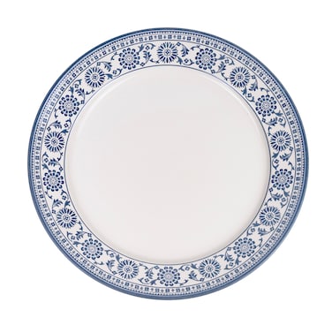 Claytan Plethora 12 inch Porcelain Chop Plate (Grey &amp; White, Set Of 1)