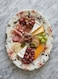 Claytan Earthenware Jasper Oval Platter Floral Pattern, 14 Inch, White   Premium Serving Platter for Main Course, Appetizers, BBQ, Seafood &amp; Desserts Elegant Tableware for Home, Office, Caf&eacute; &amp; Gifting