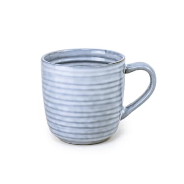 Cuisine Art Tia Collection 420ml Stoneware Mug - Blue Large &amp; Durable Coffee Cup (Set of 1)