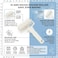 Cuisine Art Dough Docker Roller 42 Pins - Pizza Pastry Bread Dough Docking Tool 12.5cm Wide Roller with Ergonomic Handle for Pizzeria Bakery Home Kitchen - Prevents Bubbles
