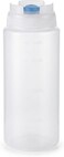 Cuisine Art Squeeze Bottle with Silicone Valve, 1000ml XL Condiment Dispenser for Ketchup, Mayo, Oil, Sauce &amp; Dressing, Leak-Proof PE Bottle for Restaurant, Buffet, Catering &amp; Home Kitchen