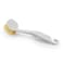 Mondex 25cm Ergonomic Dish Brush with Scraper &ndash; Angled Scrub Brush for Pots, Pans &amp; Dishes, Non-Stick Safe, High-Density Beige Bristles, Light Grey/Off-White Handle with Hanging Hook
