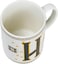Cuisine Art Letter H Printed Porcelain Ceramic Tea Coffee Mug - 300ml - Stylish and Durable Mug for Hot Beverages