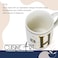 Cuisine Art Letter H Printed Porcelain Ceramic Tea Coffee Mug - 300ml - Stylish and Durable Mug for Hot Beverages