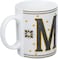 Cuisine Art Letter M Printed Porcelain Ceramic Tea Coffee Mug - 300ml - Stylish and Durable Mug for Hot Beverages