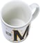Cuisine Art Letter M Printed Porcelain Ceramic Tea Coffee Mug - 300ml - Stylish and Durable Mug for Hot Beverages
