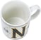 Cuisine Art Letter N Printed Porcelain Ceramic Tea Coffee Mug - 300ml - Stylish and Durable Mug for Hot Beverages