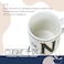 Cuisine Art Letter N Printed Porcelain Ceramic Tea Coffee Mug - 300ml - Stylish and Durable Mug for Hot Beverages