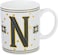 Cuisine Art Letter N Printed Porcelain Ceramic Tea Coffee Mug - 300ml - Stylish and Durable Mug for Hot Beverages