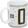 Cuisine Art Letter O Printed Porcelain Ceramic Tea Coffee Mug - 300ml - Stylish and Durable Mug for Hot Beverages