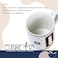 Cuisine Art Letter O Printed Porcelain Ceramic Tea Coffee Mug - 300ml - Stylish and Durable Mug for Hot Beverages