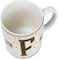 Cuisine Art Letter F Printed Porcelain Ceramic Tea Coffee Mug - 300ml - Stylish and Durable Mug for Hot Beverages