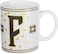 Cuisine Art Letter F Printed Porcelain Ceramic Tea Coffee Mug - 300ml - Stylish and Durable Mug for Hot Beverages