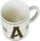 Cuisine Art Letter A Printed Porcelain Ceramic Tea Coffee Mug - 300ml - Stylish and Durable Mug for Hot Beverages