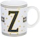 Cuisine Art Letter Z Printed Porcelain Ceramic Tea Coffee Mug - 300ml - Stylish and Durable Mug for Hot Beverages