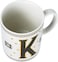Cuisine Art Letter K Printed Porcelain Ceramic Tea Coffee Mug - 300ml - Stylish and Durable Mug for Hot Beverages