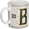 Cuisine Art Letter B Printed Porcelain Ceramic Tea Coffee Mug - 300ml - Stylish and Durable Mug for Hot Beverages