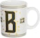 Cuisine Art Letter B Printed Porcelain Ceramic Tea Coffee Mug - 300ml - Stylish and Durable Mug for Hot Beverages