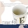 Cuisine Art Letter E Printed Porcelain Ceramic Tea Coffee Mug - 300ml - Stylish and Durable Mug for Hot Beverages