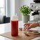 Cuisine Art 3-Nozzle Squeeze Bottle 18oz/500ml White PE Plastic Condiment Dispenser with Measurement Markings for Ketchup Sauce Dressing Oil Mayo Mustard BBQ Kitchen Restaurant Catering