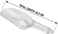 Cuisine Art Clear Polycarbonate Scoop 26.5cm   Food-Grade Plastic Ice Scoop for Kitchen Restaurant Pet Food Dry Goods Flour Rice Coffee Bean Candy Buffet Serving Shovel   BPA Free Dishwasher Safe