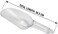 Cuisine Art Clear Polycarbonate Scoop 30.5cm   Food-Grade Plastic Ice Scoop for Kitchen Restaurant Pet Food Dry Goods Flour Rice Coffee Bean Candy Buffet Serving Shovel   BPA Free Dishwasher Safe