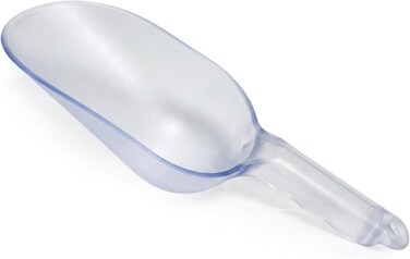 Cuisine Art Clear Polycarbonate Scoop 30.5cm   Food-Grade Plastic Ice Scoop for Kitchen Restaurant Pet Food Dry Goods Flour Rice Coffee Bean Candy Buffet Serving Shovel   BPA Free Dishwasher Safe