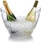 Cuisine Art Clear Ice Bucket 8L Large Acrylic Beverage Tub Party Cooler with Handles Oval Wine Chiller Bar Accessory Serving Bowl for Home HORECA Events BPA-Free Shatterproof PS Plastic