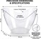 Cuisine Art Clear Ice Bucket 8L Large Acrylic Beverage Tub Party Cooler with Handles Oval Wine Chiller Bar Accessory Serving Bowl for Home HORECA Events BPA-Free Shatterproof PS Plastic