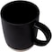 Cuisine Art Contra 350ml Stoneware Coffee Tea Mug, Woodsmoke Black 8.5x9.3cm - Stylish and Durable Large Mug for Hot Beverages - Ideal for Home, Office, and Gifting