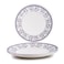 Claytan Callista 10.5 inch Ceramic Dinner Plate (Purple &amp; White, Set Of 4)