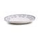 Claytan Callista 10.5 inch Ceramic Dinner Plate (Purple &amp; White, Set Of 4)