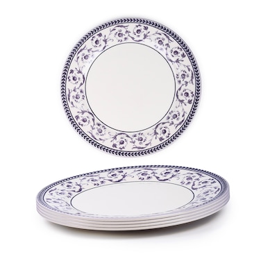 Claytan Callista Purple 8.2 inch Ceramic Salad Plate (Set Of 4)