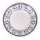 Claytan Callista 9.1 inch Ceramic Soup Plate (Purple &amp; White, Set Of 4)