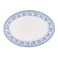 Claytan Plethora 14.2 inch Hand-Glazed Ceramic Oval Platter (Grey &amp; White, Set Of 4)