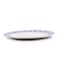 Claytan Plethora 14.2 inch Hand-Glazed Ceramic Oval Platter (Grey &amp; White, Set Of 4)