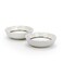 Edessa Elana 10.5cm Round Ceramic Snack Bowl, White (Set of 4)